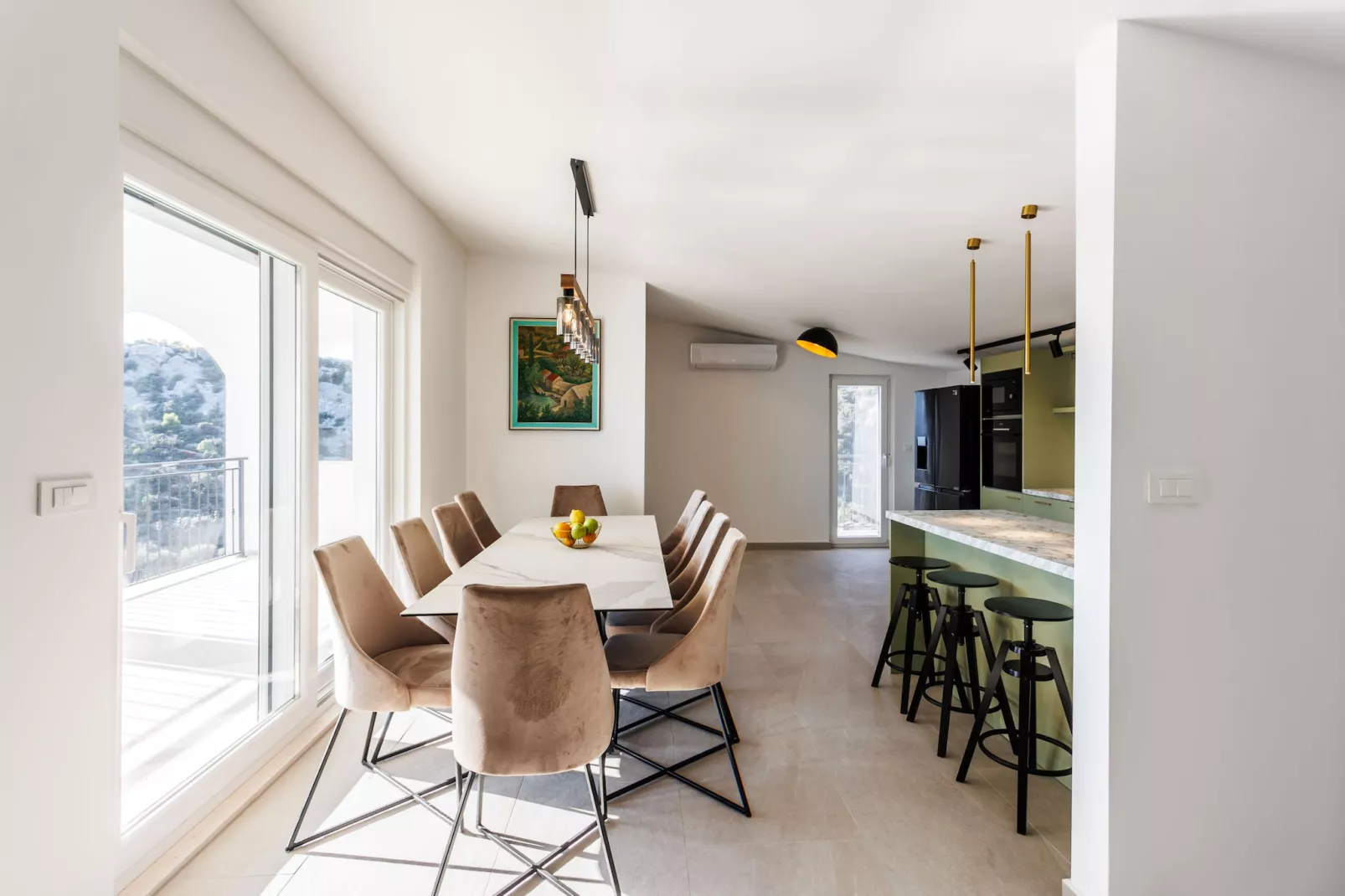 Villa La Fortezza with sea view - Esszimmer