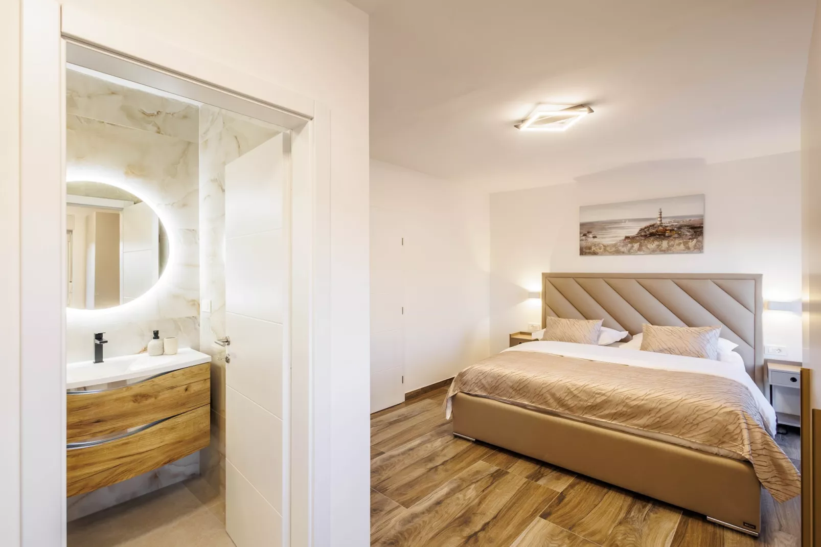 Villa La Fortezza with sea view - Schlafzimmer