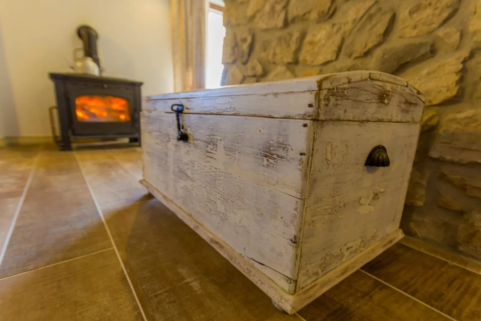 Rustic Villa Fragola with heated pool - Chambre