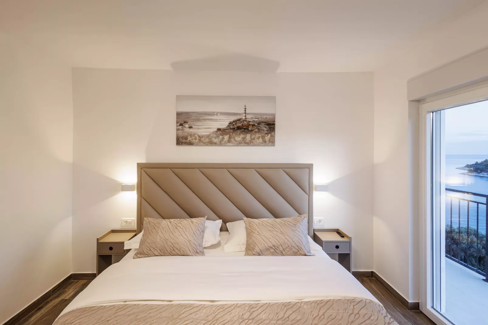 Villa La Fortezza with sea view - Schlafzimmer