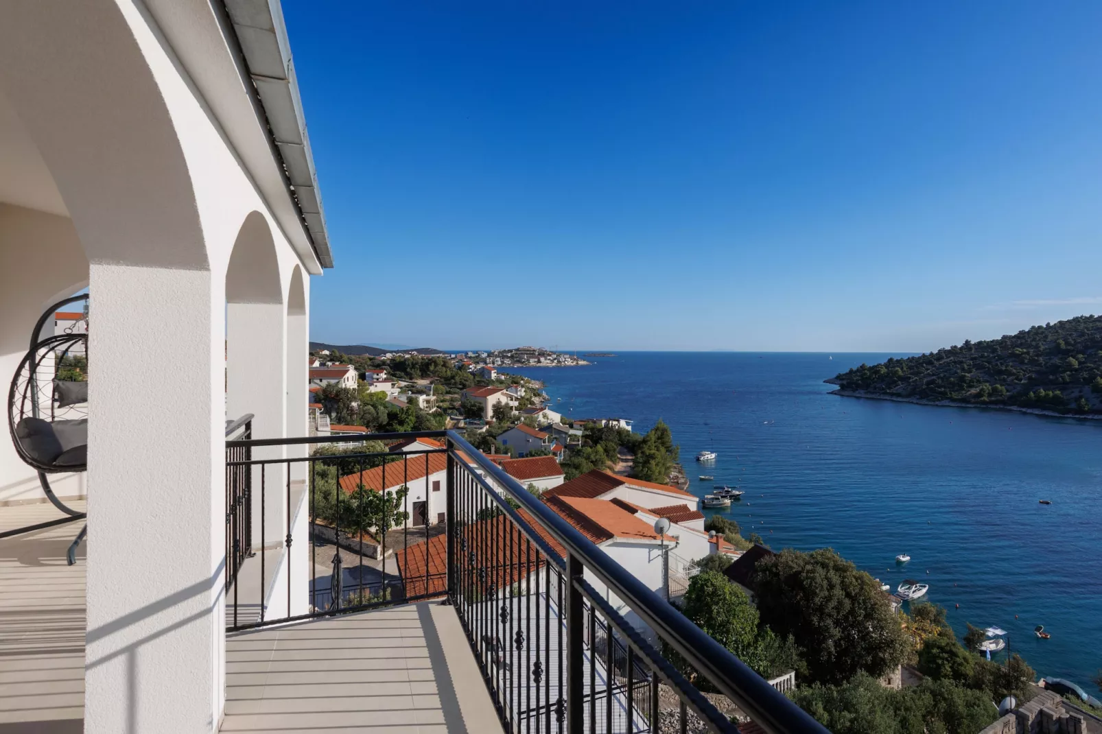 Villa La Fortezza with sea view - Im Freien