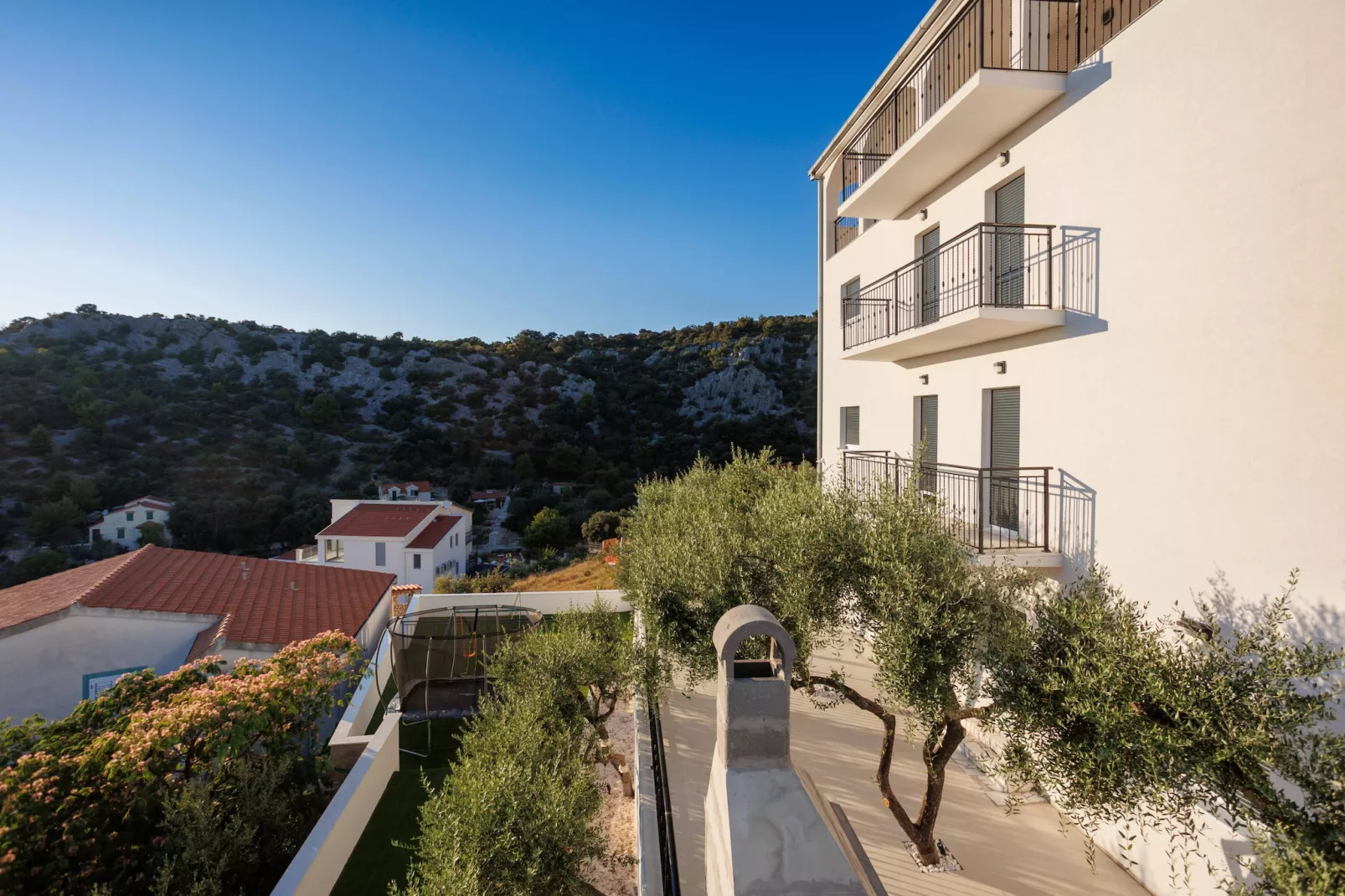 Villa La Fortezza with sea view - Im Freien