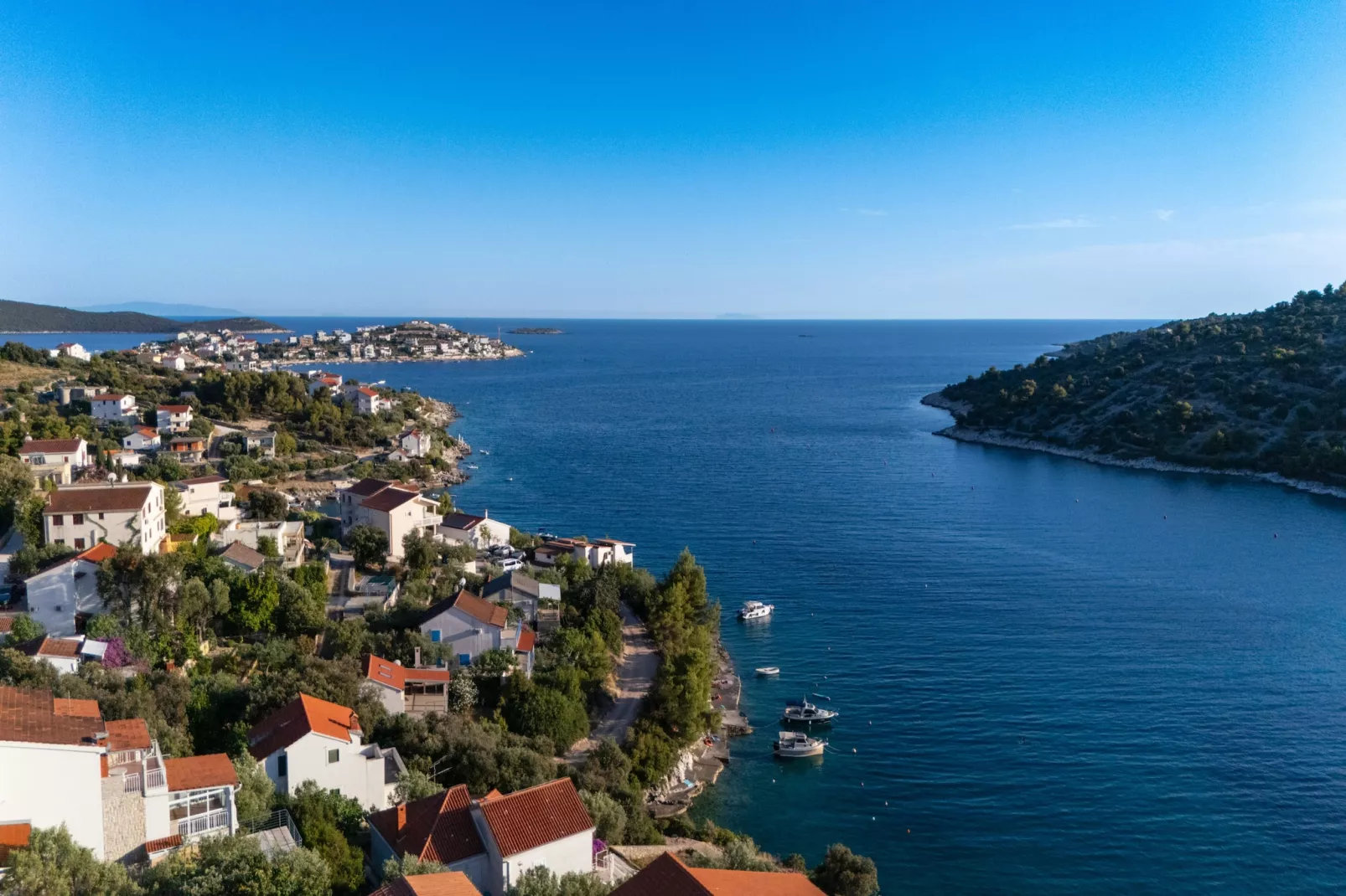 Villa La Fortezza with sea view - Im Freien