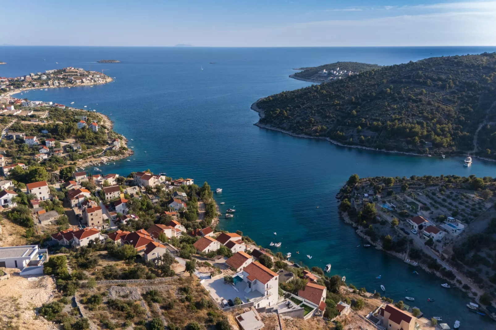 Villa La Fortezza with sea view - Im Freien