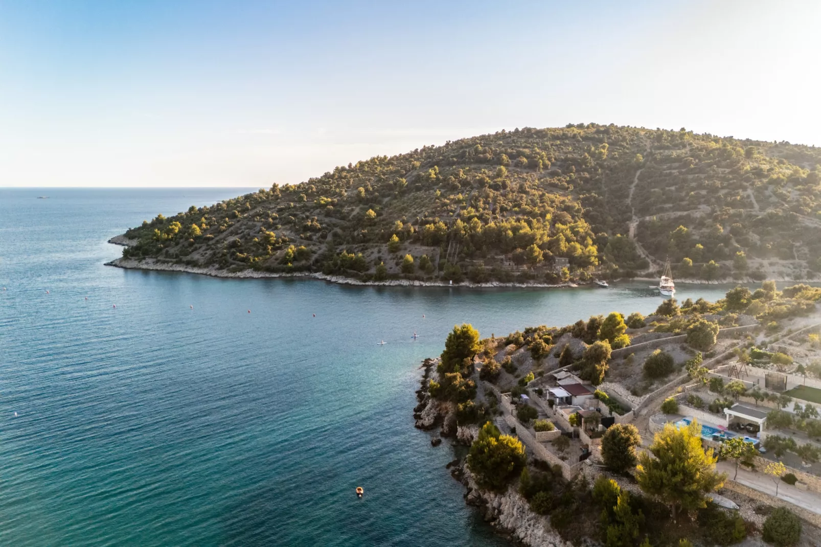 Villa La Fortezza with sea view - Im Freien