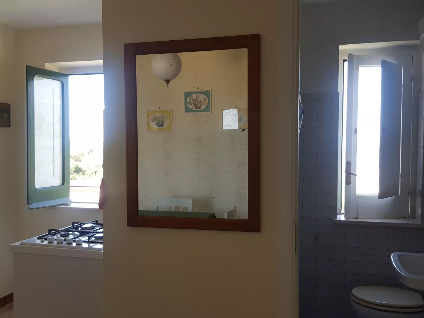 Kleine Wohnung auf einem Bauernhof - Inside