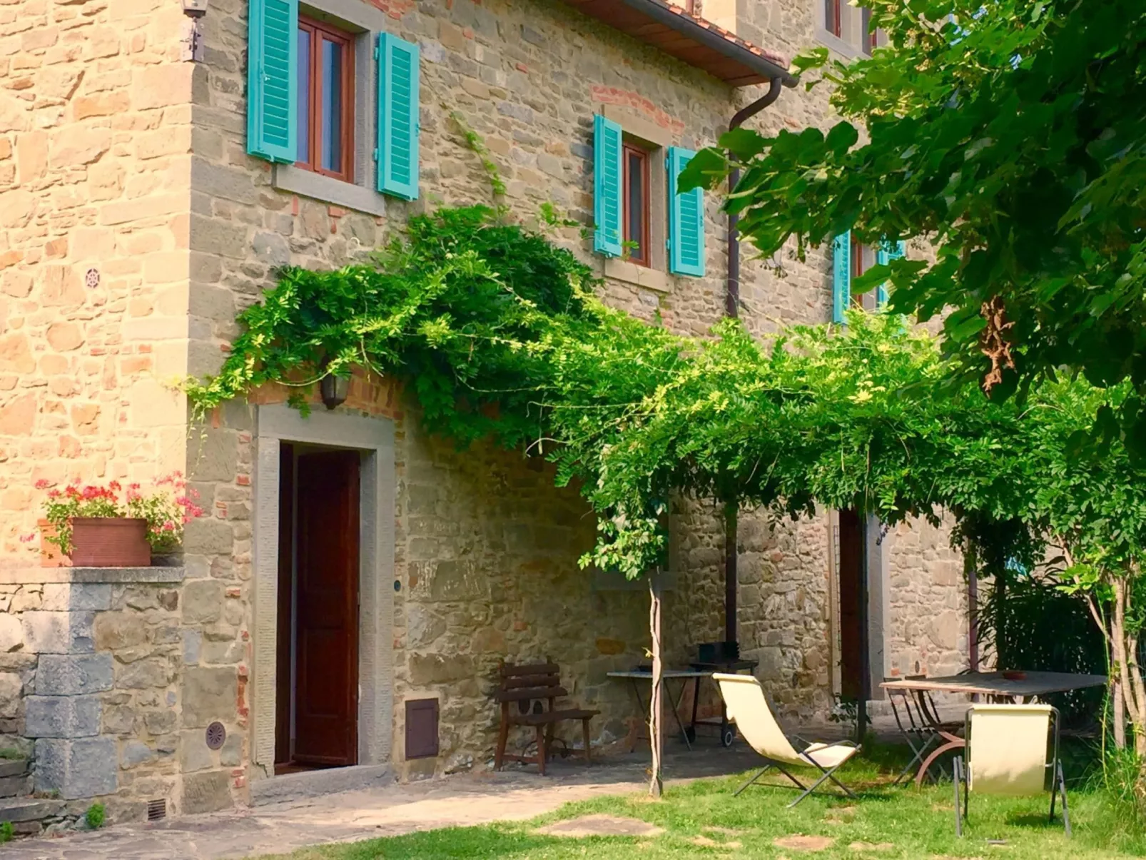 Für sieben Personen mit tollem Blick auf die Hügel des Chianti - Outside