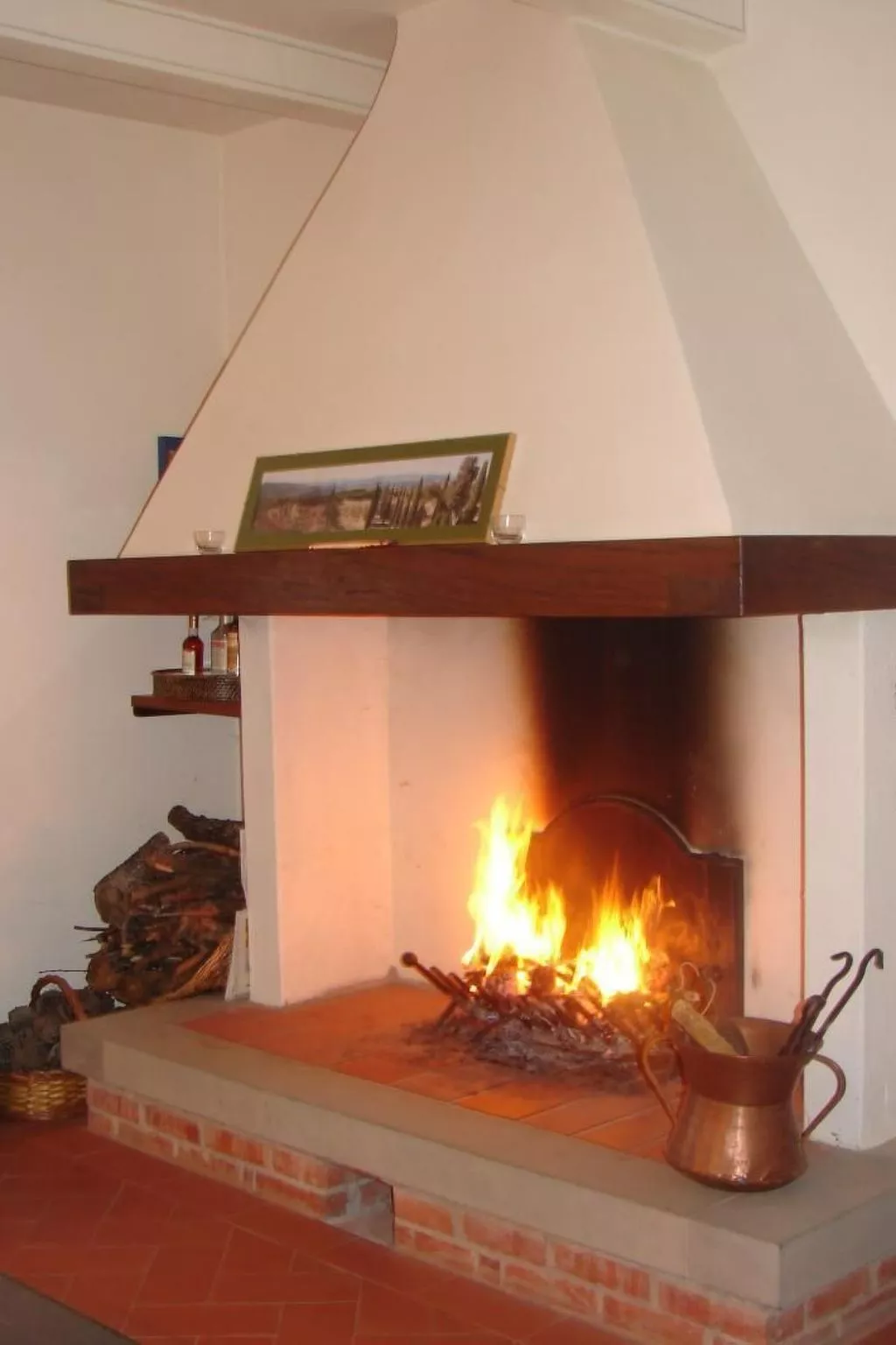 Für sieben Personen mit tollem Blick auf die Hügel des Chianti - Inside