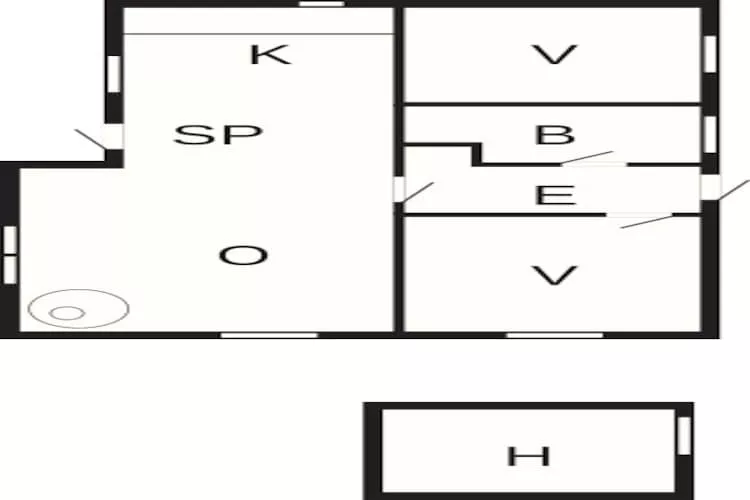 Maison de vacances pour 5 a Føllenslev-By Traum - Plan