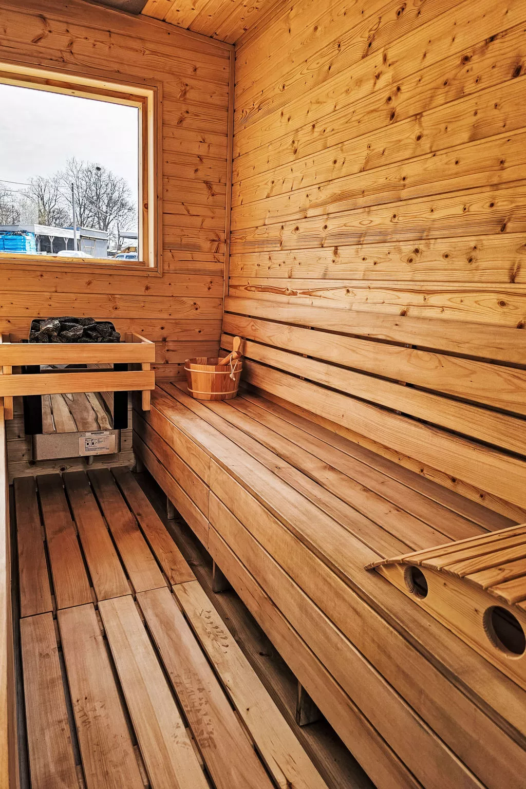 Ganzjährig bewohnbares Ferienhaus - grün - Draußen