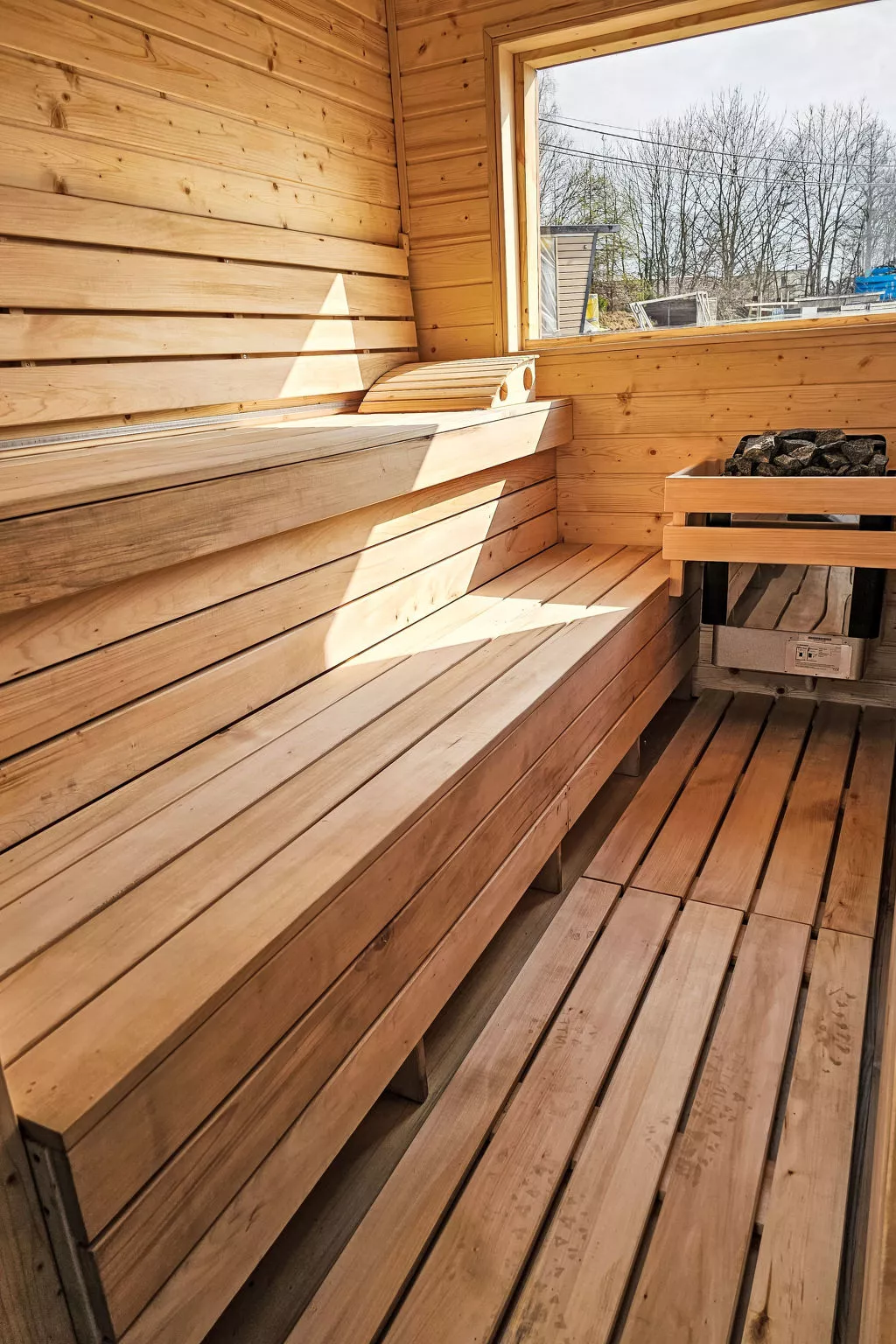 Ganzjährig bewohnbares Ferienhaus - grün - Draußen