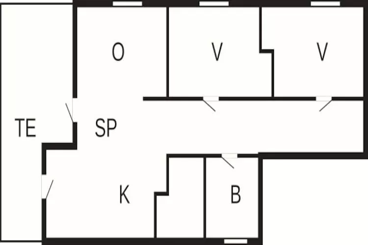 4 person holiday home in Skagen - Floor plan