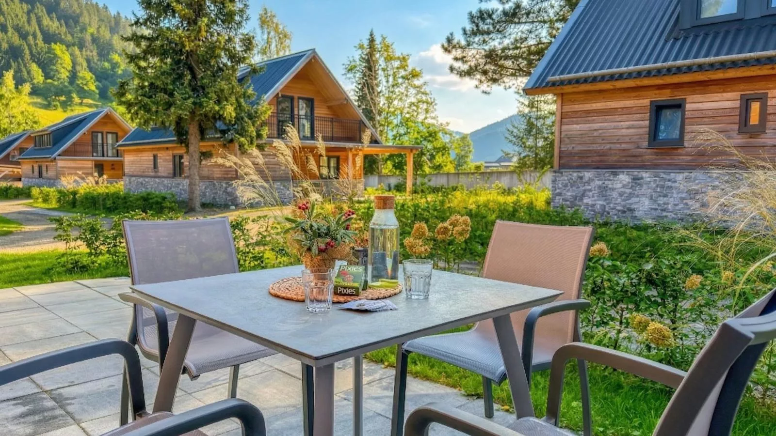 Alpenchalet Nockblick am Afritzer See - Terrasse/Balkon