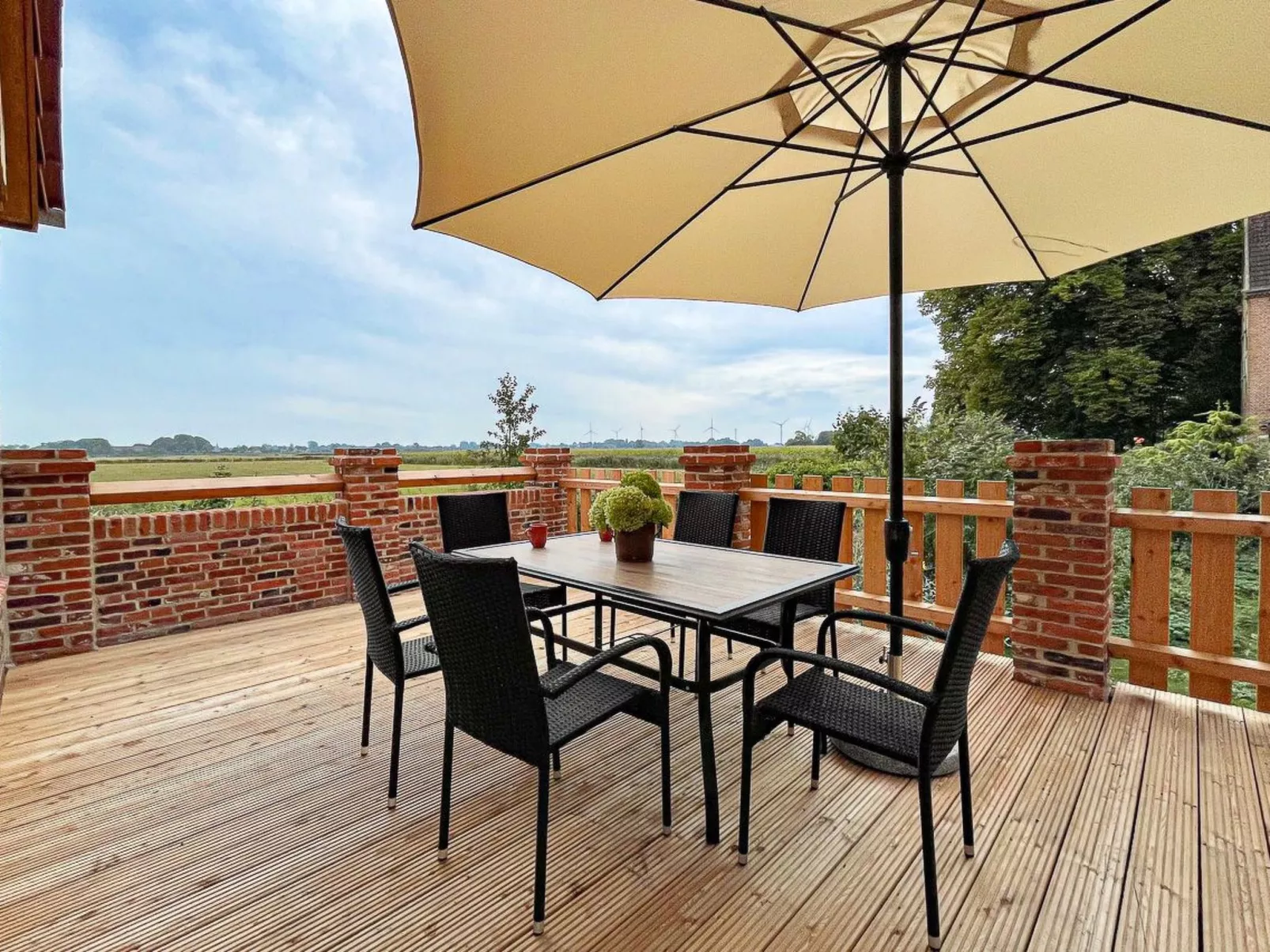 Gut Groß Fedderwarden, Fewo Alma - Dehors