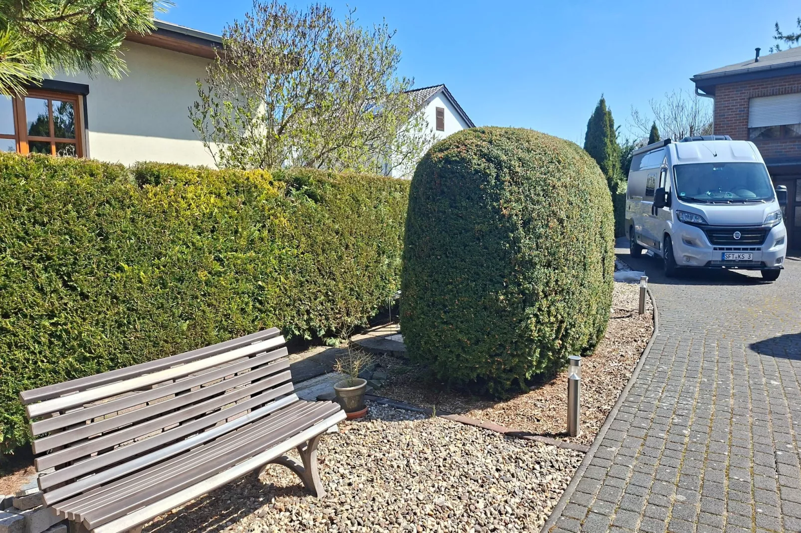 Ferienwohnung OG Staßfurt Schnittke - Terrasse / balcon