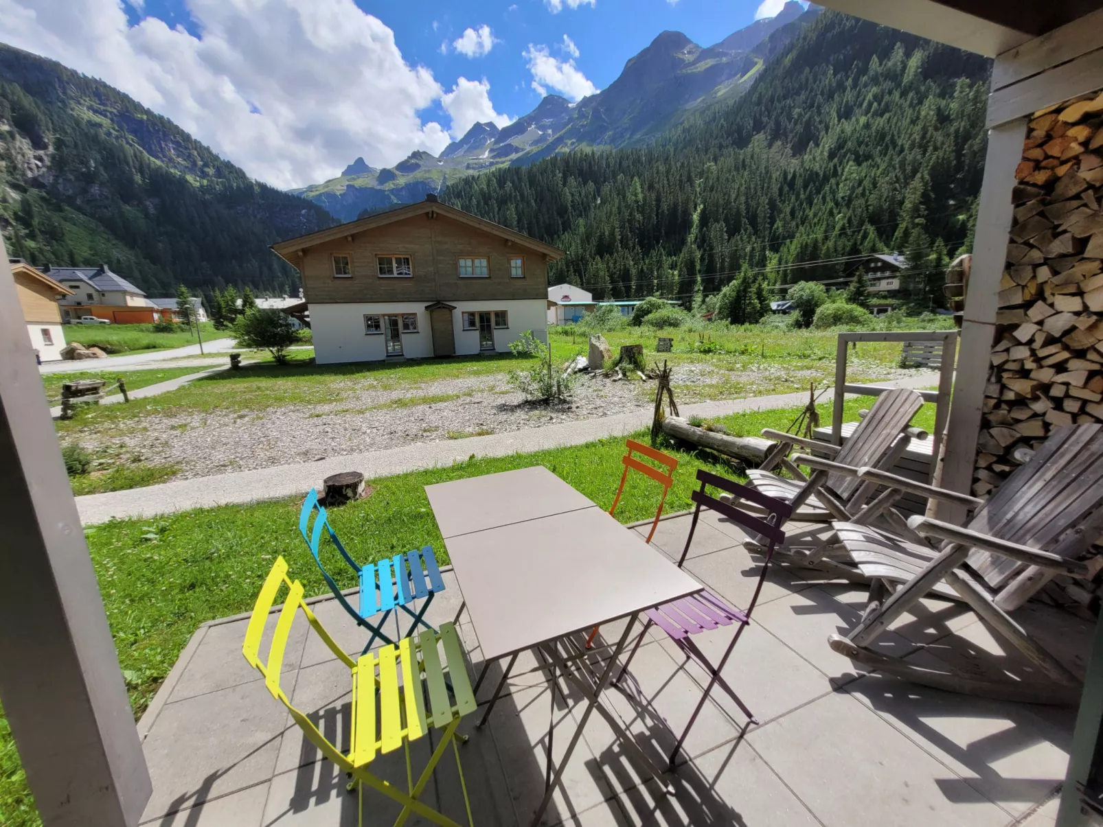 Lodge Weißsee 160 im Tauerndorf Enzingerboden - Draußen