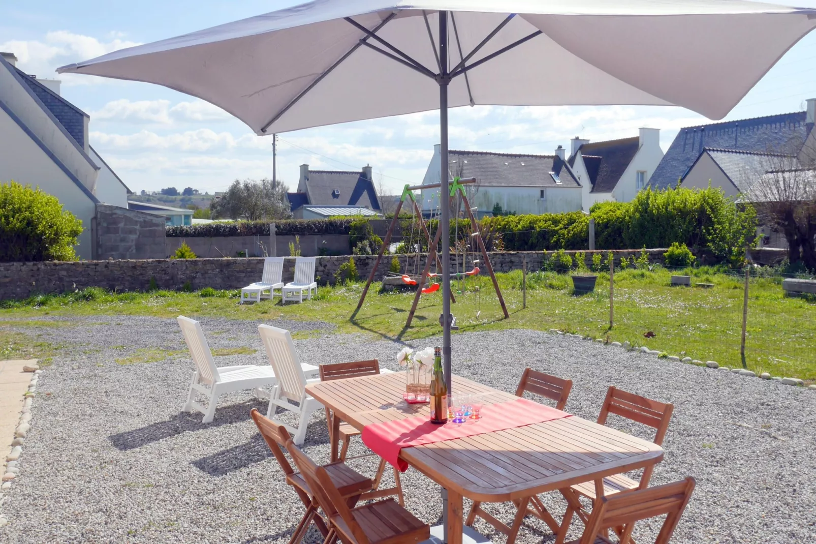 Ferienhaus in Strandnähe Guissény - Jardins en été
