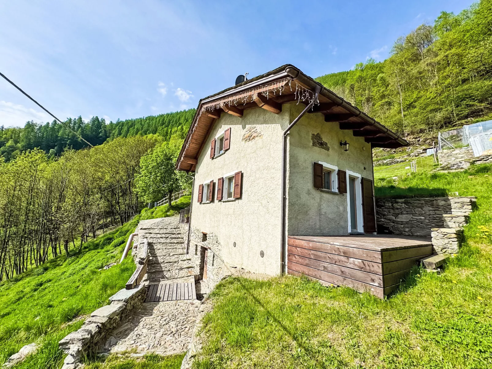 Chalet 'Casa al Pozzo' mit Bergblick - Dehors