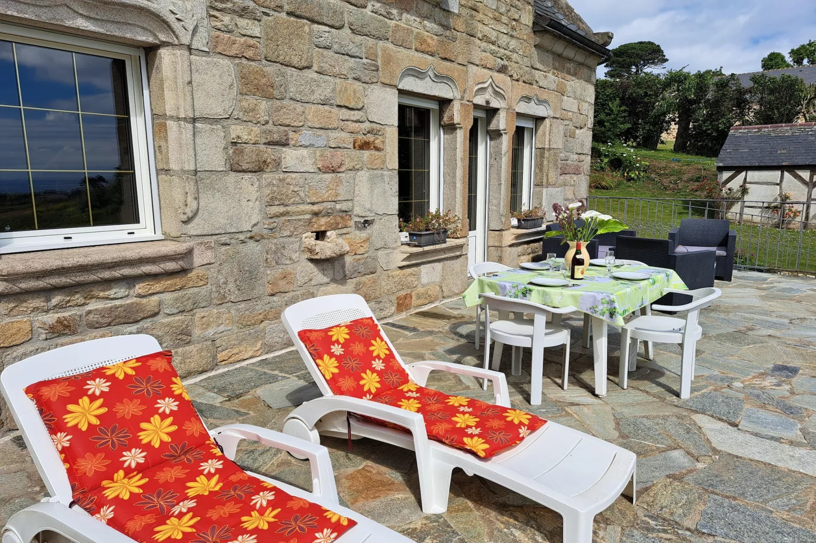 Granitsteinhaus in St Pol-de-Léon - Terrace balcony
