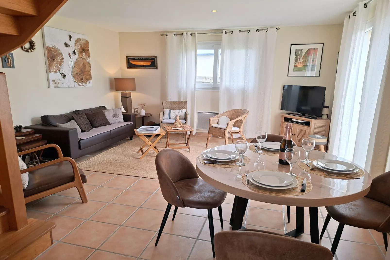 Ferienhaus Plounéour-Brignogan-Plages - Salon