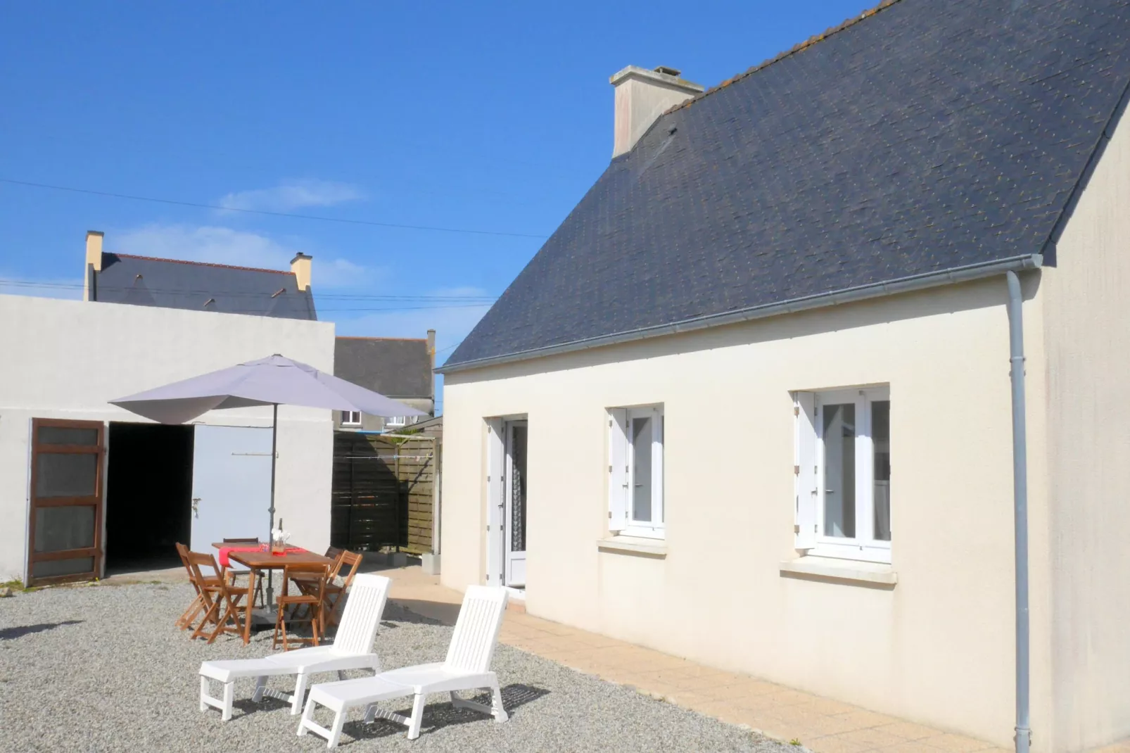 Ferienhaus in Strandnähe Guissény - Extérieur été