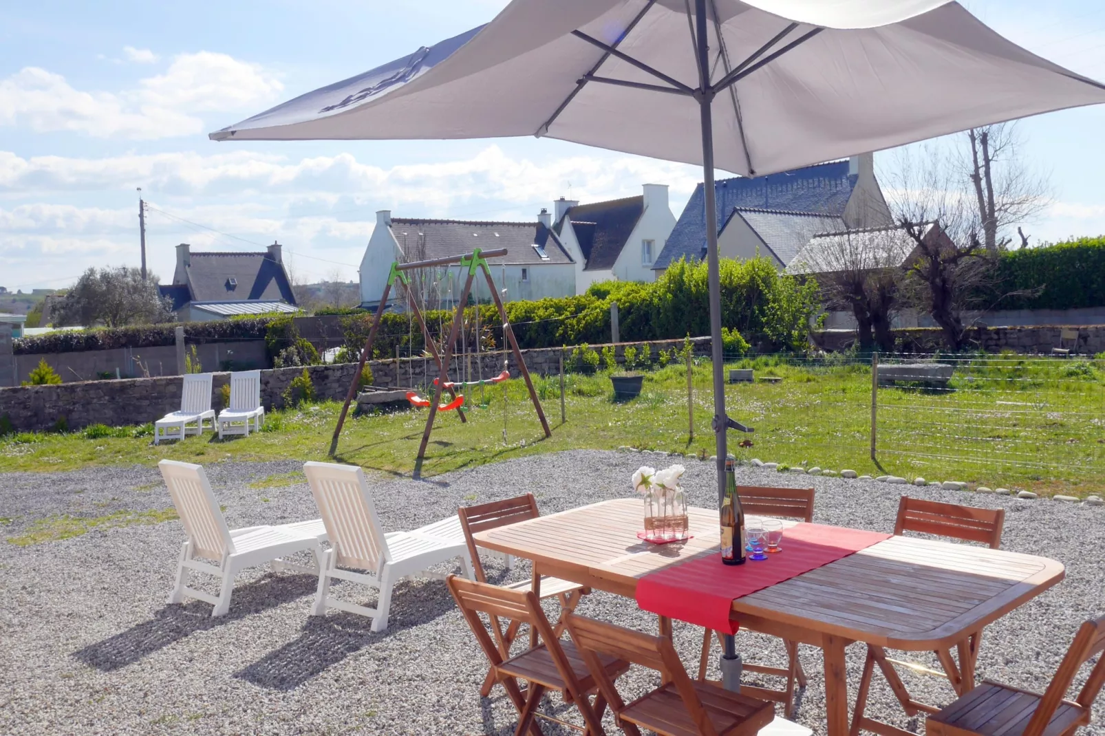 Ferienhaus in Strandnähe Guissény - Jardins en été
