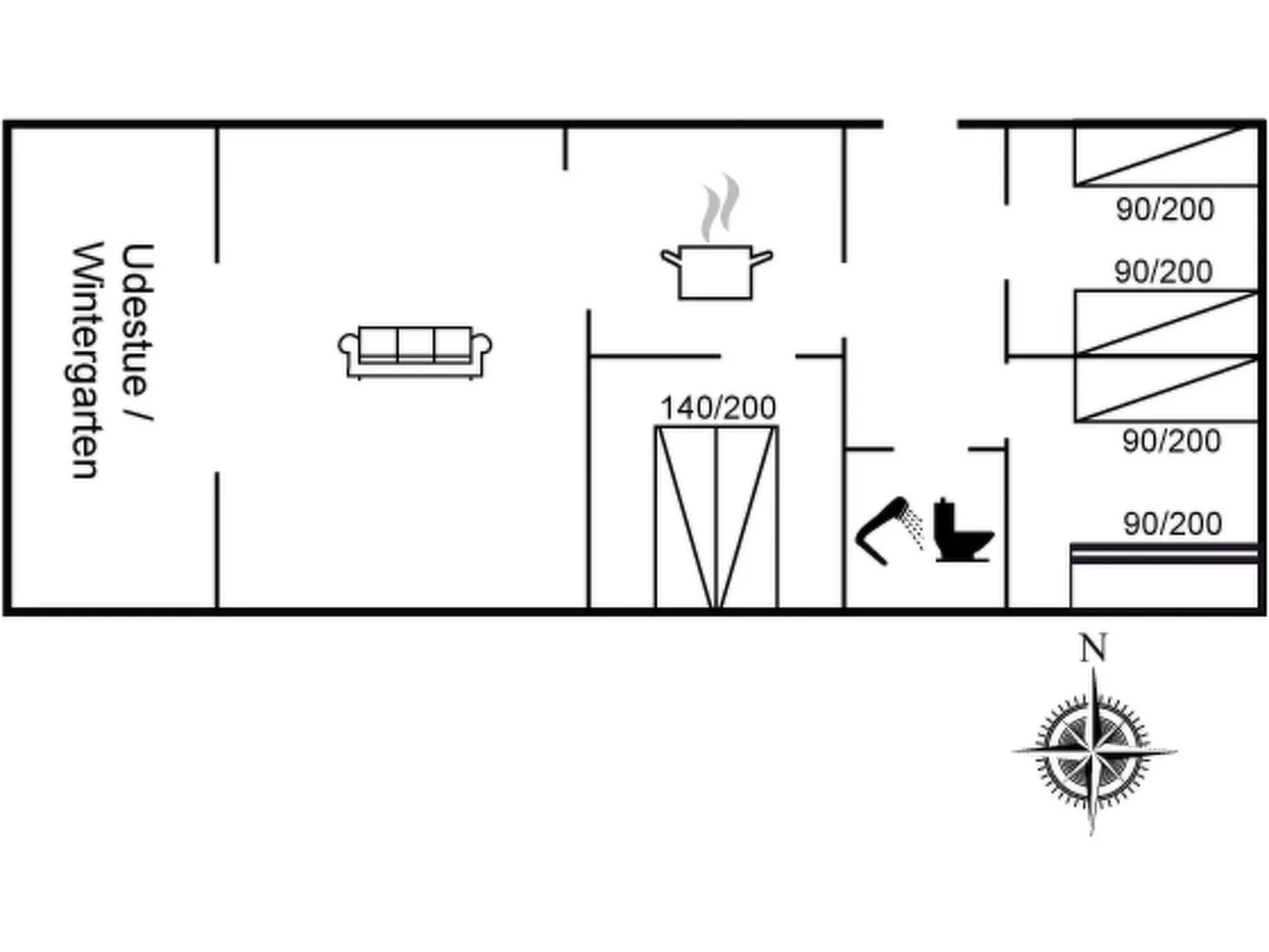 "Friderica" - 30km from the sea - Inside