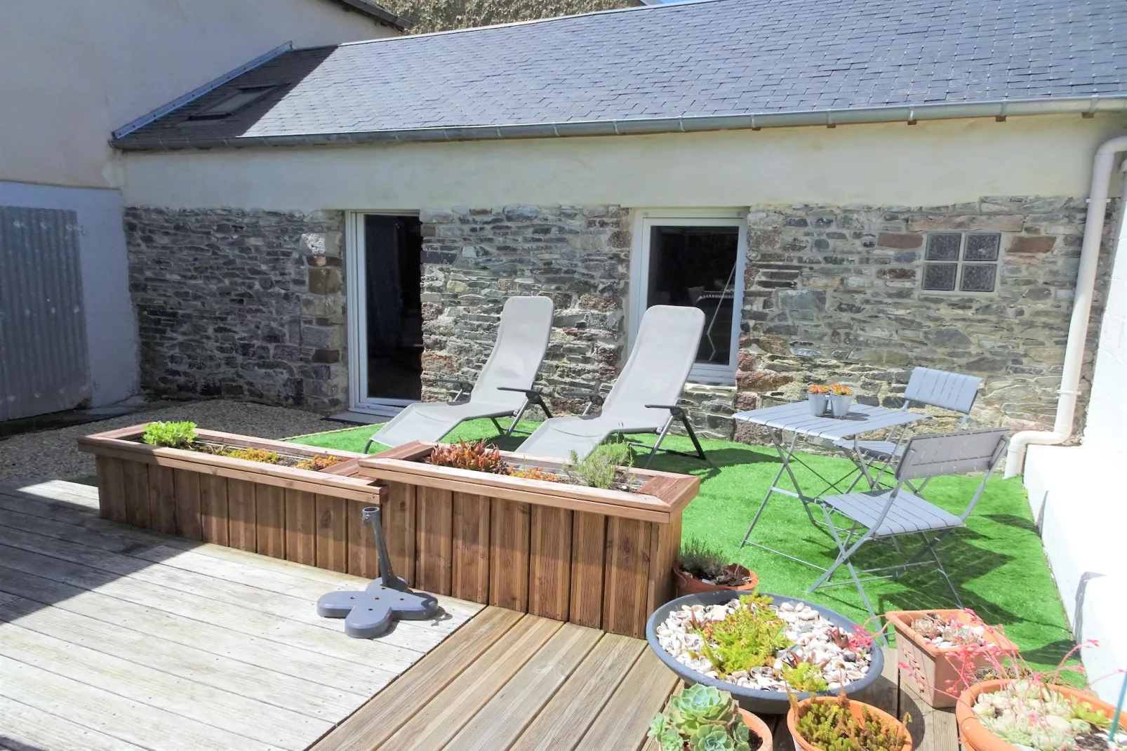 Holiday home in Bricqueville sur Mer - Terrasse / balcon