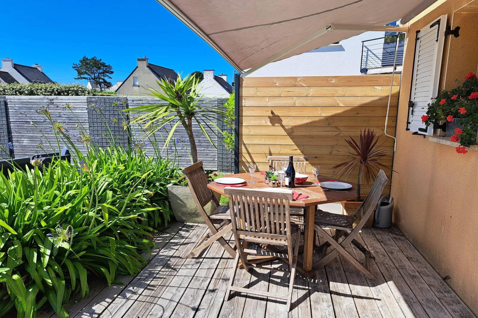 Ferienhaus Plounéour-Brignogan-Plages - Terrasse / balcon