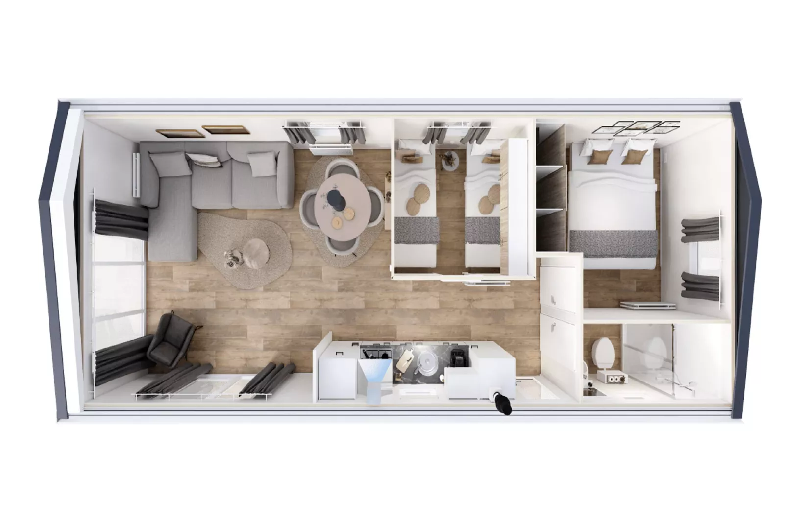 Vakantiepark Bergumermeer 11 - Floor plan