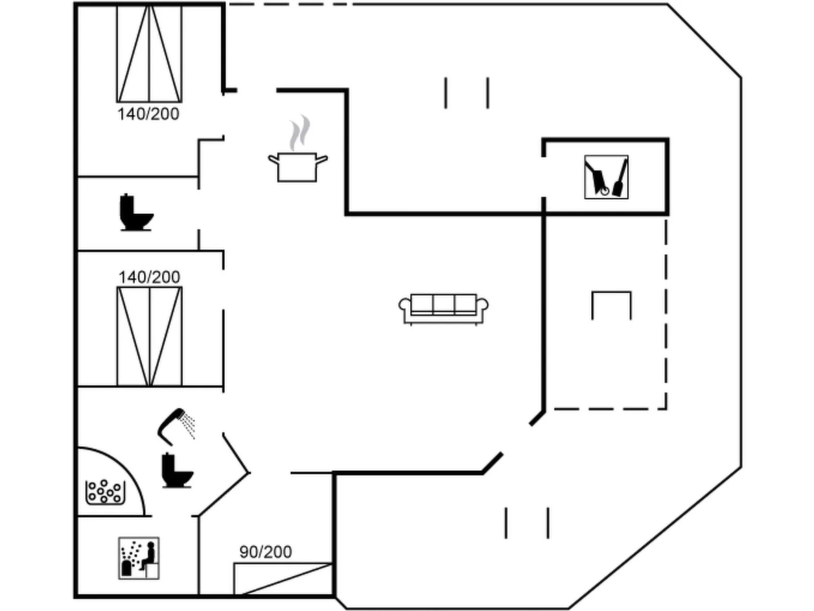 "Guldborg" - 400m to the fjord