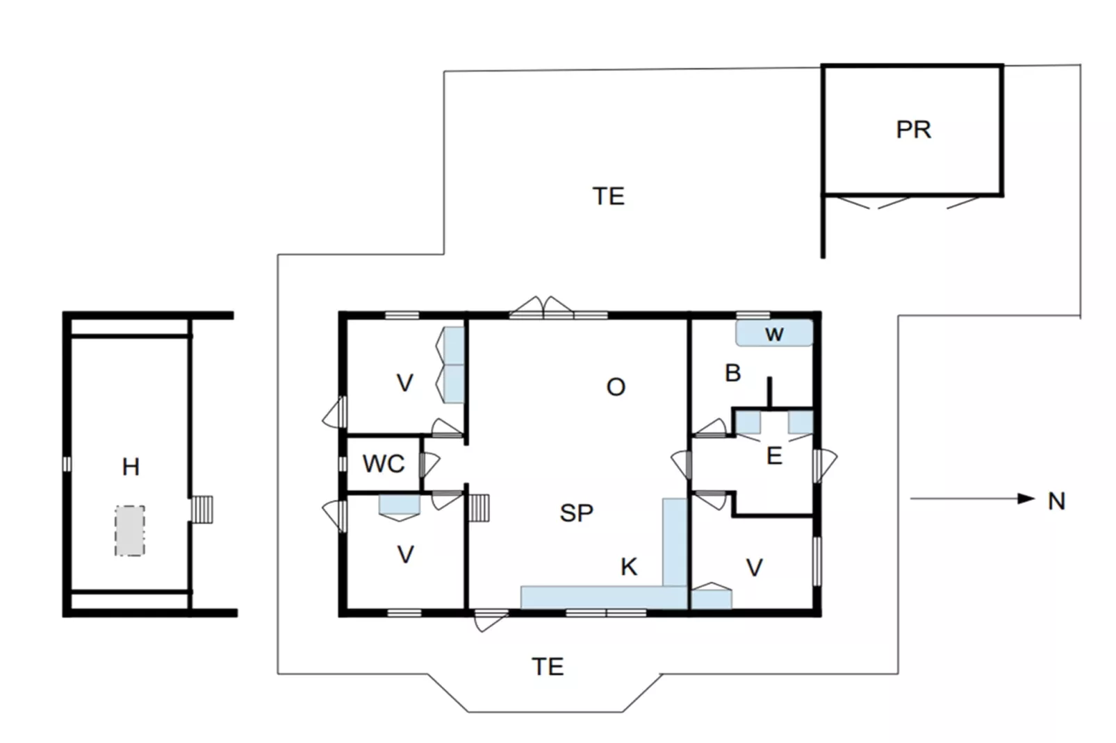 4 etoiles maison de vacances a Børkop - Plan
