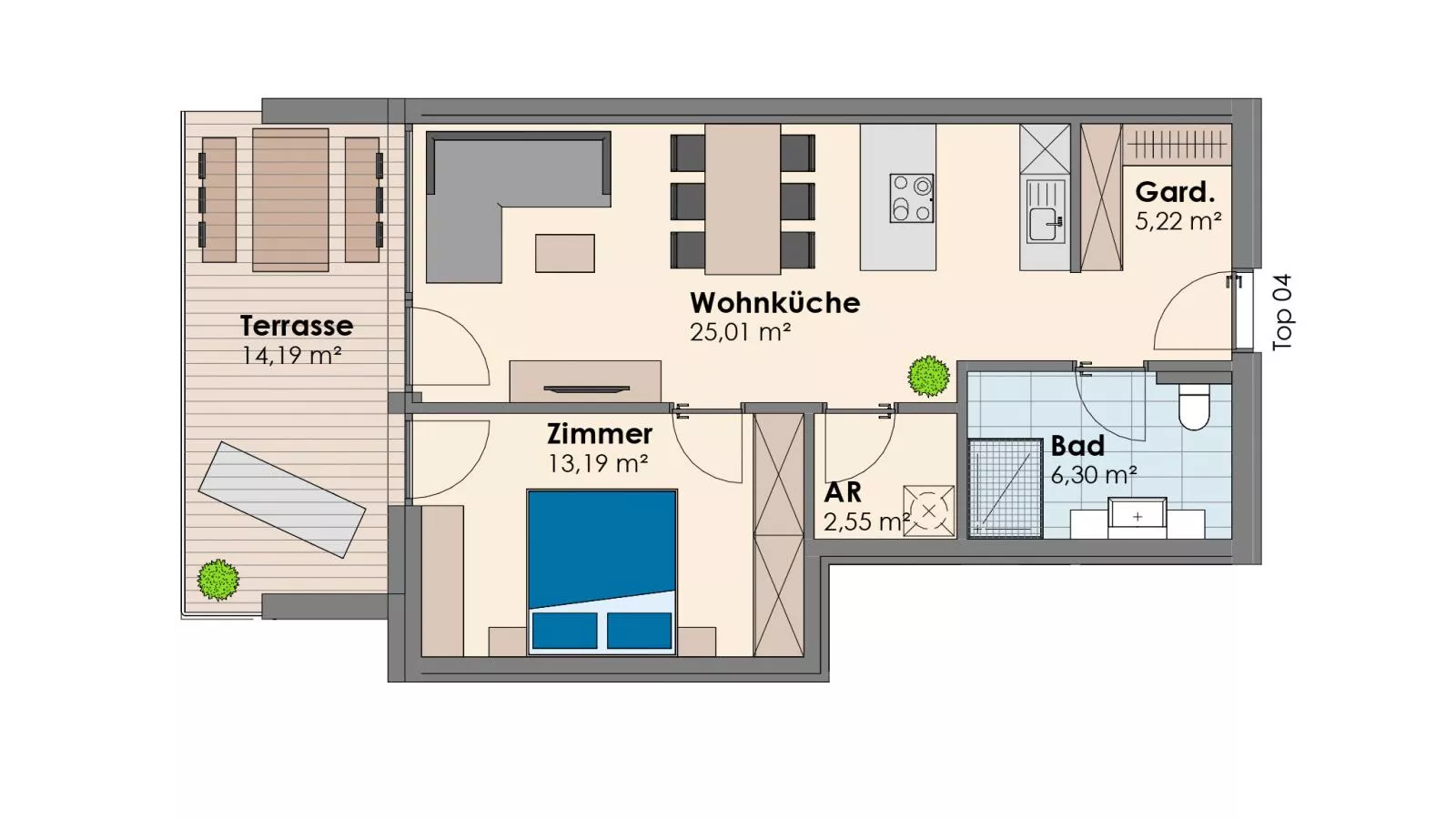City Apartments Jenbach Top 4 - Plan