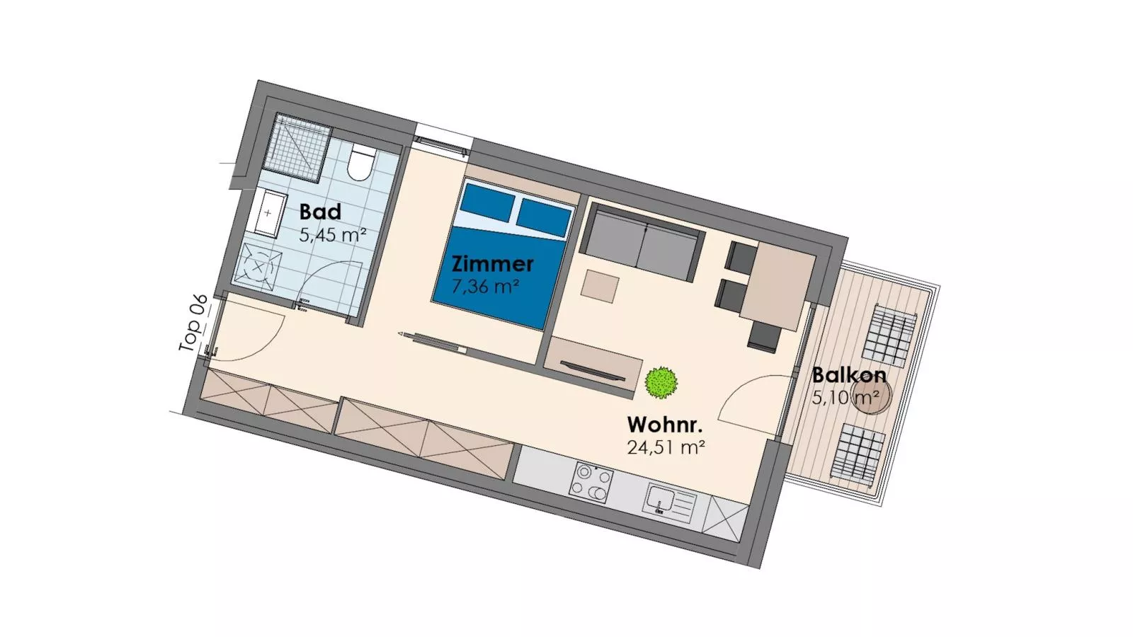 City Apartments Jenbach Top 6 Top 7 - Plan