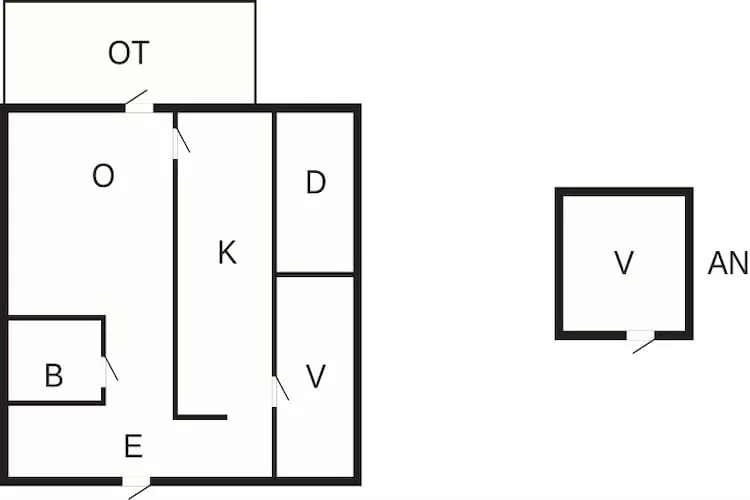 Maison de vacances pour 4 a HOLSLJUNGA - Plan