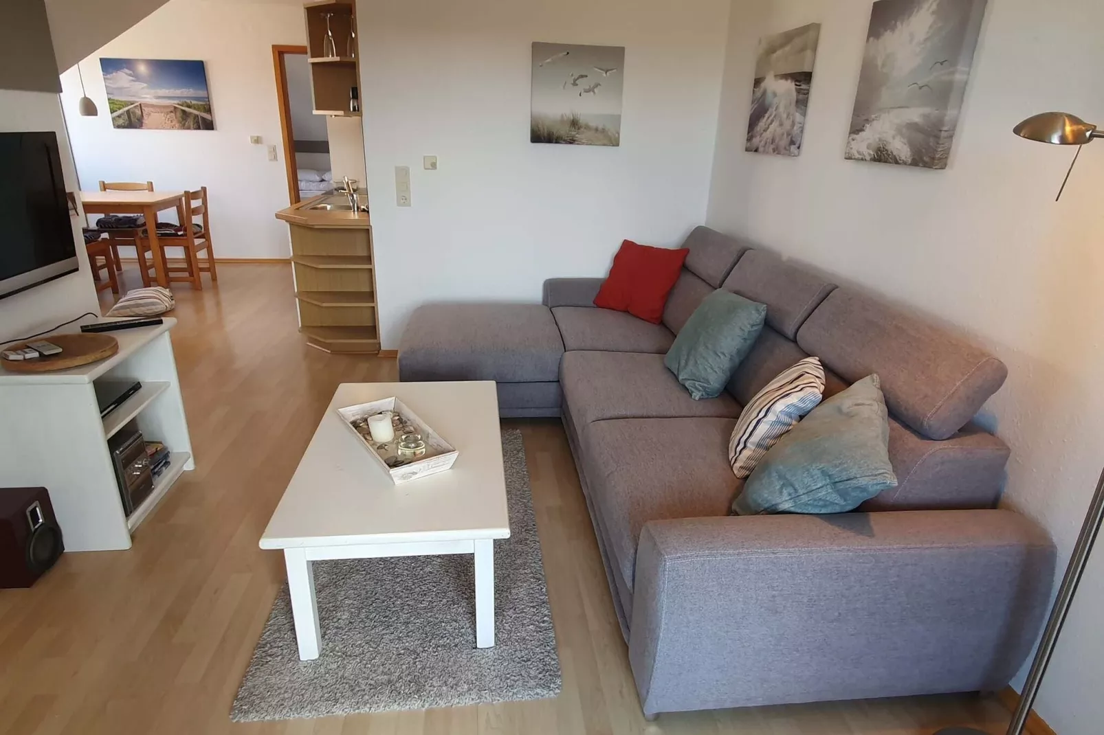 2-Raum-App / 48 qm / 18 DG rechts Kajüte 4 / 4 Pers-Living room