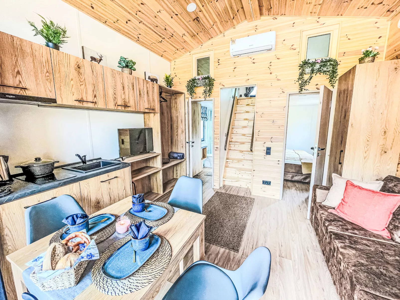 Tiny Haus Glockenalm-Chalet Wendelblick - Drinnen