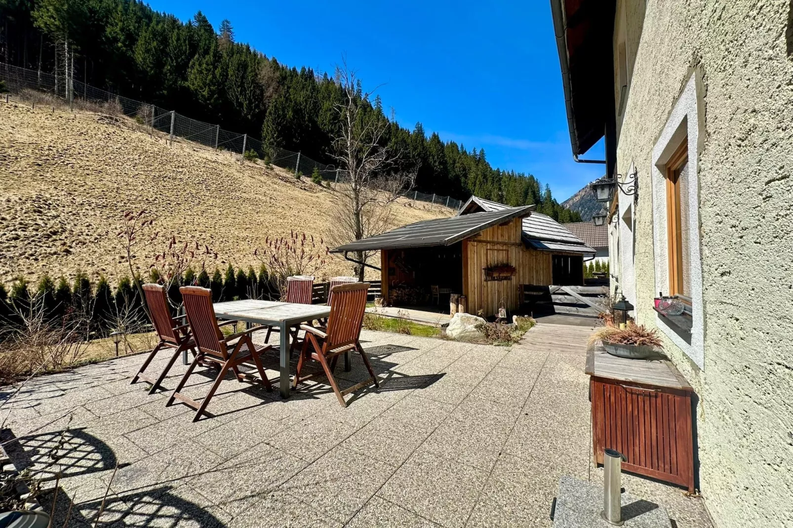 Ferienhaus Krapflgeusche - Garden in winter