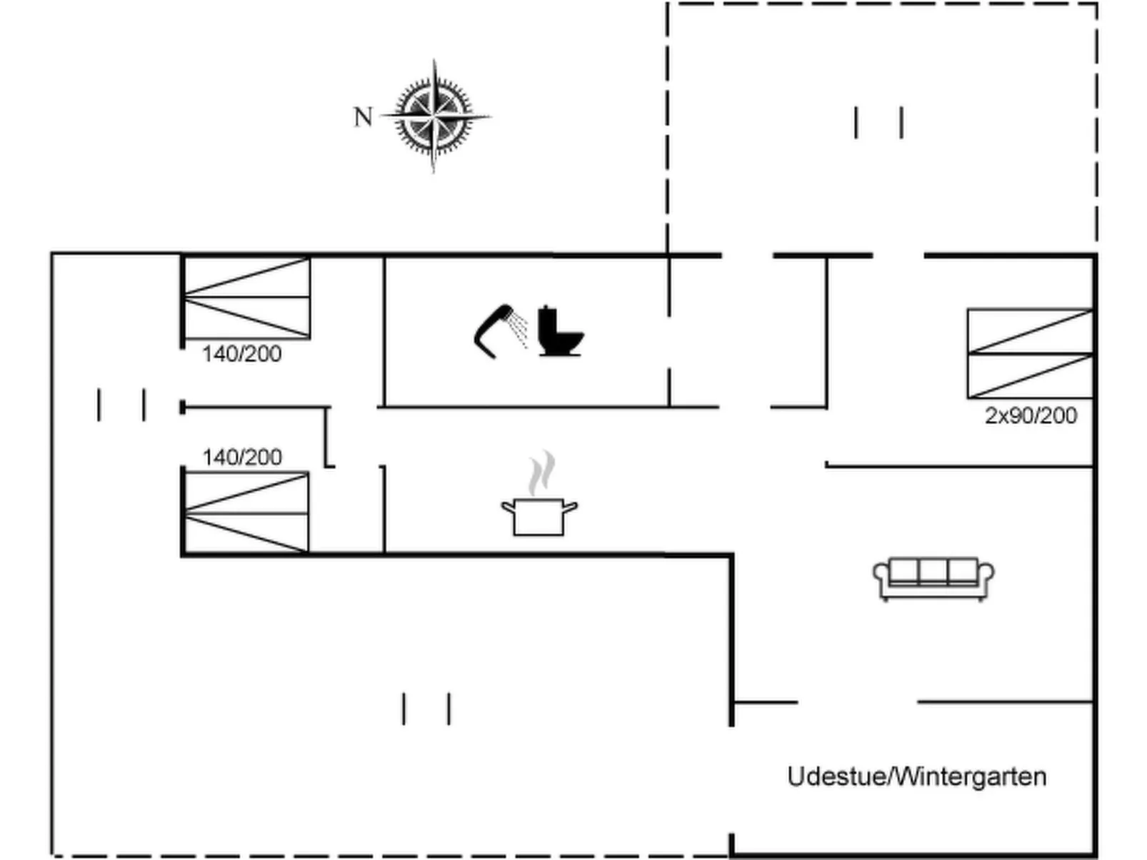 "Ullamaj" - 700m from the sea - Drinnen