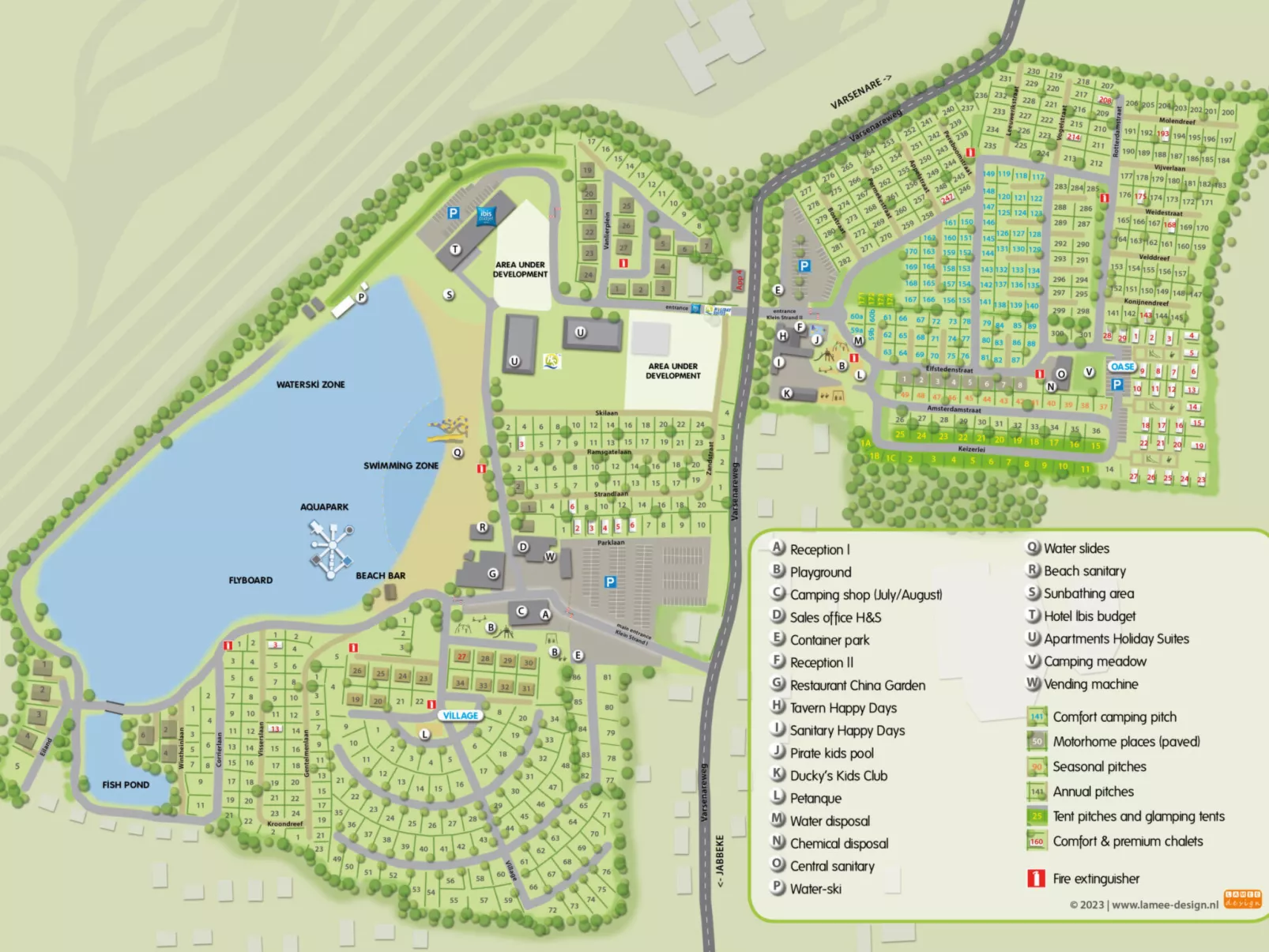 Vakantiepark Klein Strand - Cottage 6p - Dehors