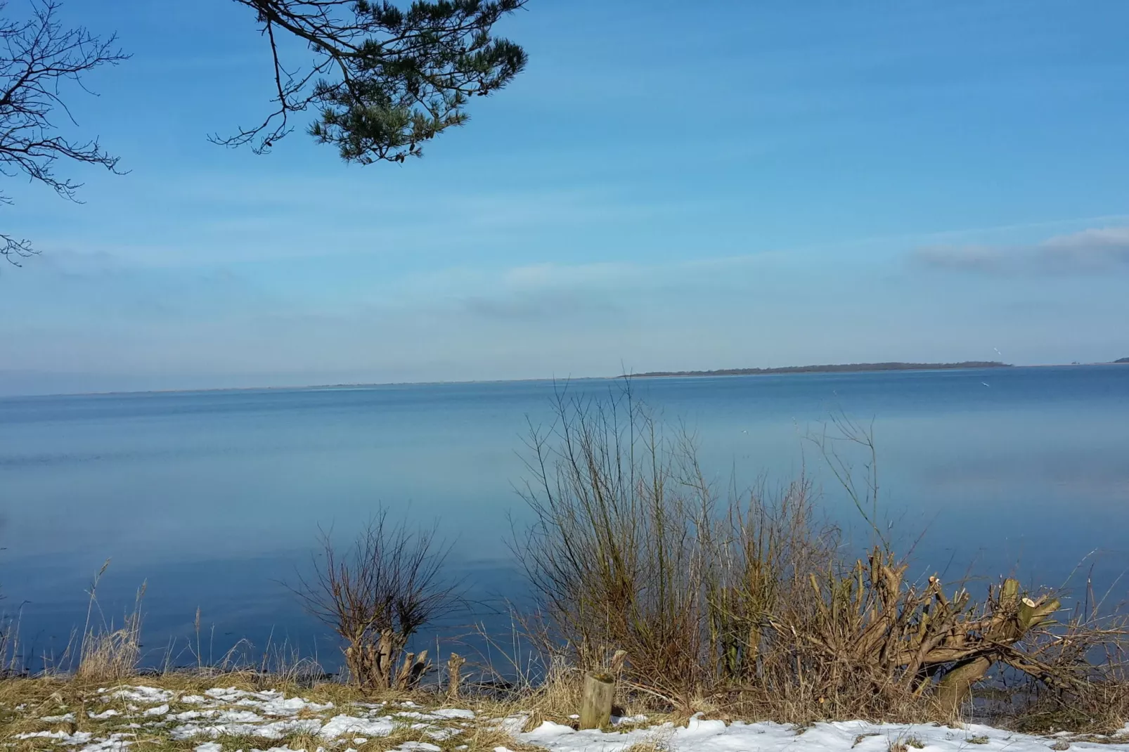 Salzhaff-Finka Pepelow Campingplatz für Surfer-Gebiet Winter 1 km