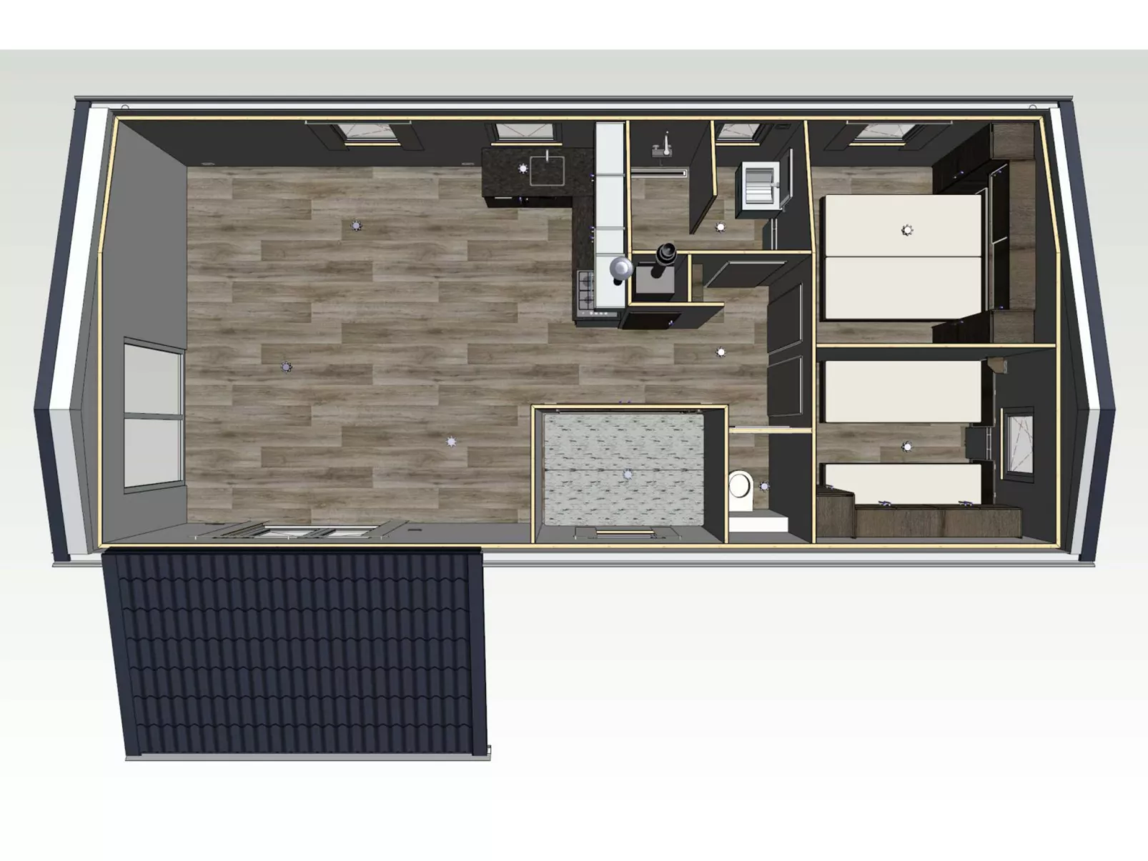 Camping Natuurlijk Limburg - Chalet 4 - Inside