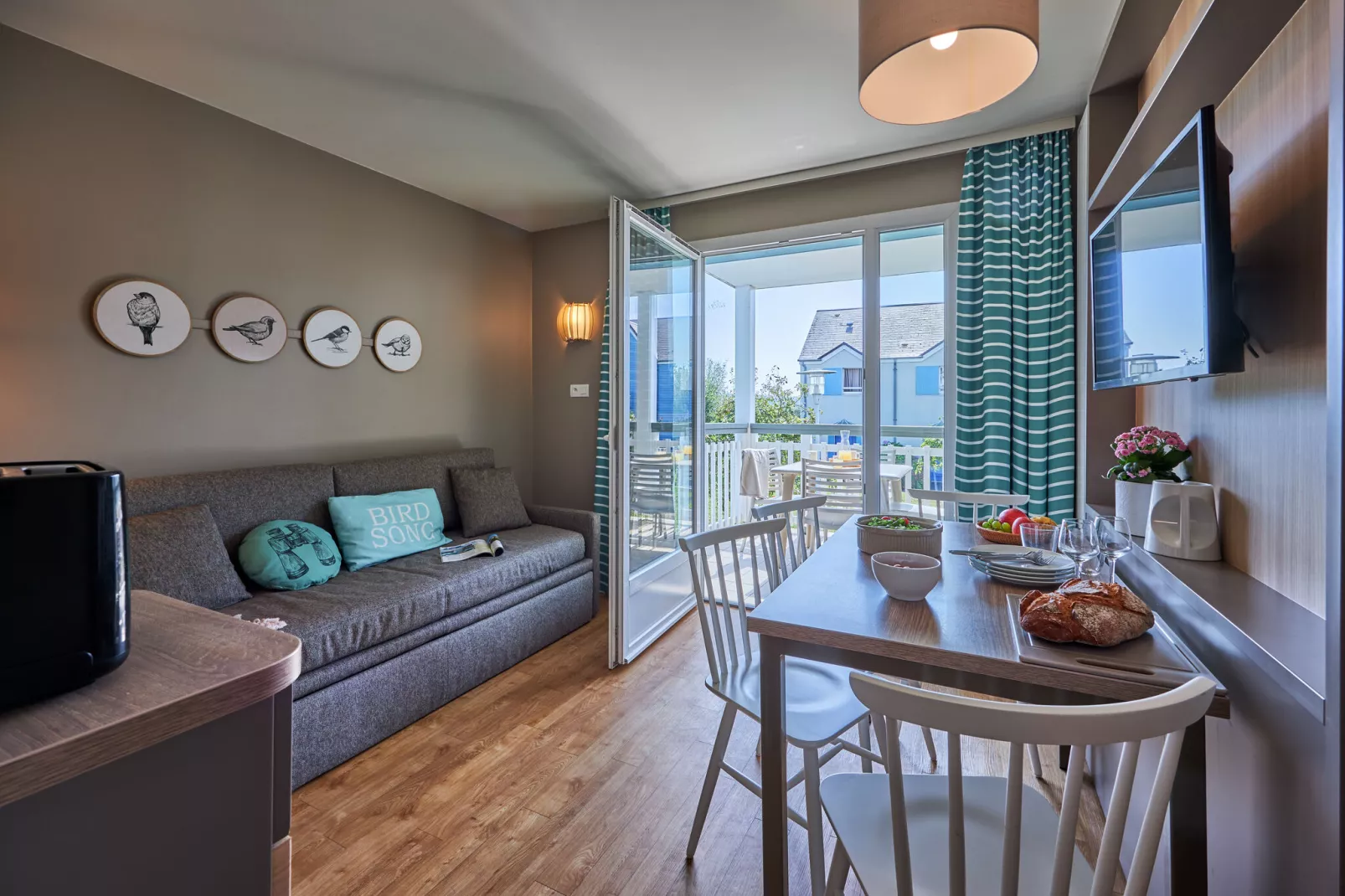 Residence Le Chant des Oiseaux Courseulles-sur-Mer - 24 Standard Apt 4 p - 1 bedroom-Living room