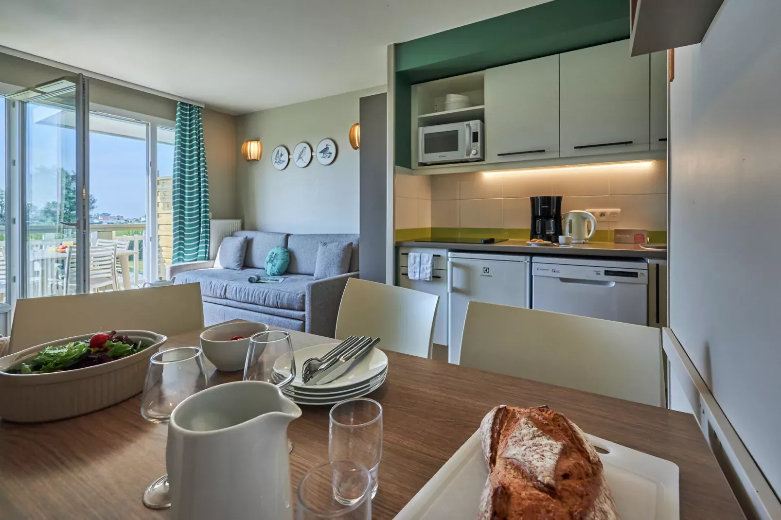 Residence Le Chant des Oiseaux Courseulles-sur-Mer - 25 Standard Apt 5 p - 1 bedroom-Küche