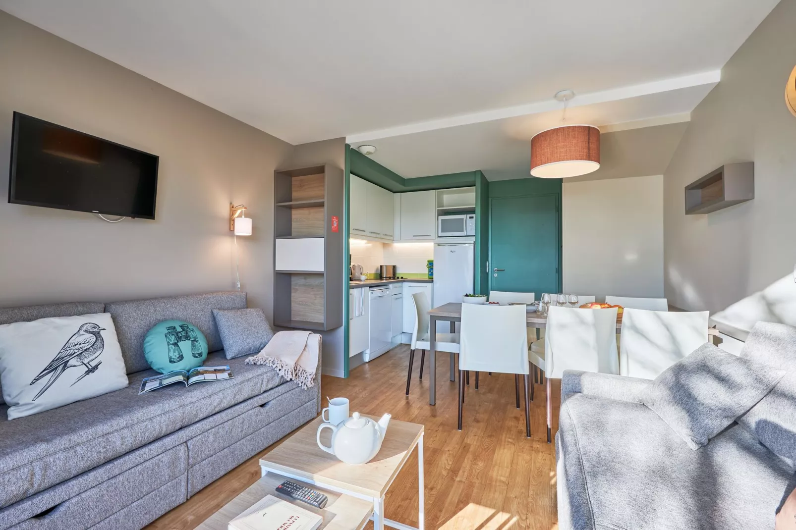Residence Le Chant des Oiseaux Courseulles-sur-Mer - M6 Standard House 6 p - 2 bedrooms - terrasse-Salon