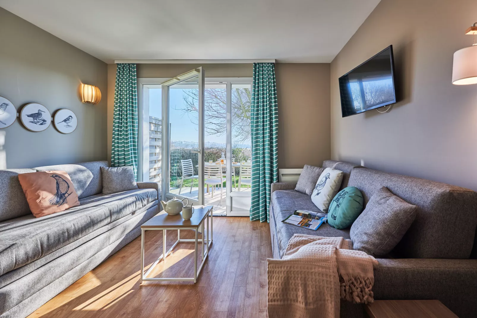 Residence Le Chant des Oiseaux Courseulles-sur-Mer - M6 Standard House 6 p - 2 bedrooms - terrasse-Salon