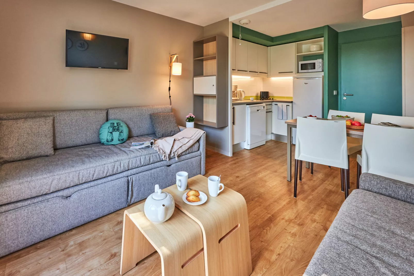 Residence Le Chant des Oiseaux Courseulles-sur-Mer - M6 Standard House 6 p - 2 bedrooms - terrasse-Salon