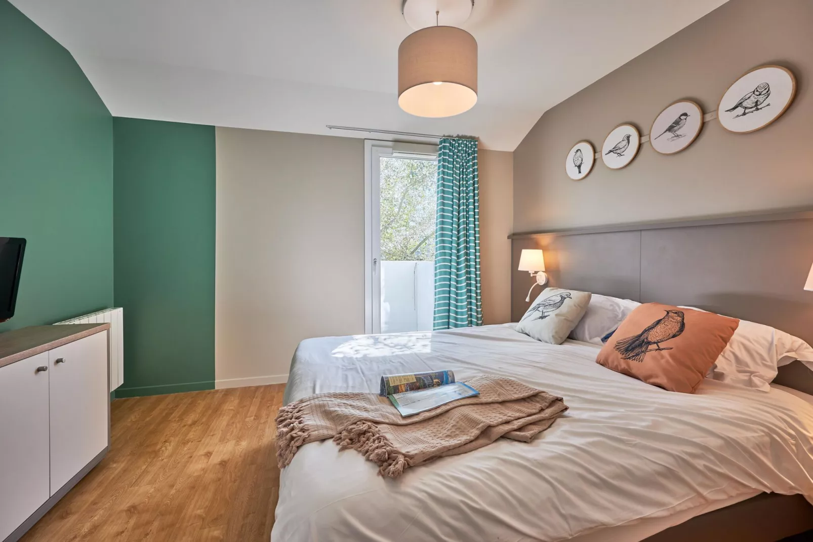 Residence Le Chant des Oiseaux Courseulles-sur-Mer - M6 Standard House 6 p - 2 bedrooms - terrasse-Chambre