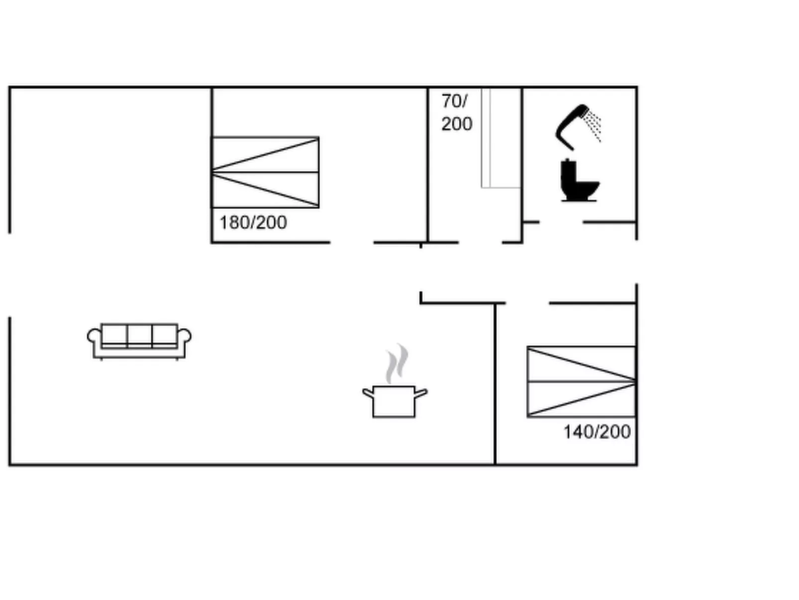 "Florinka" - 31km from the sea - Inside