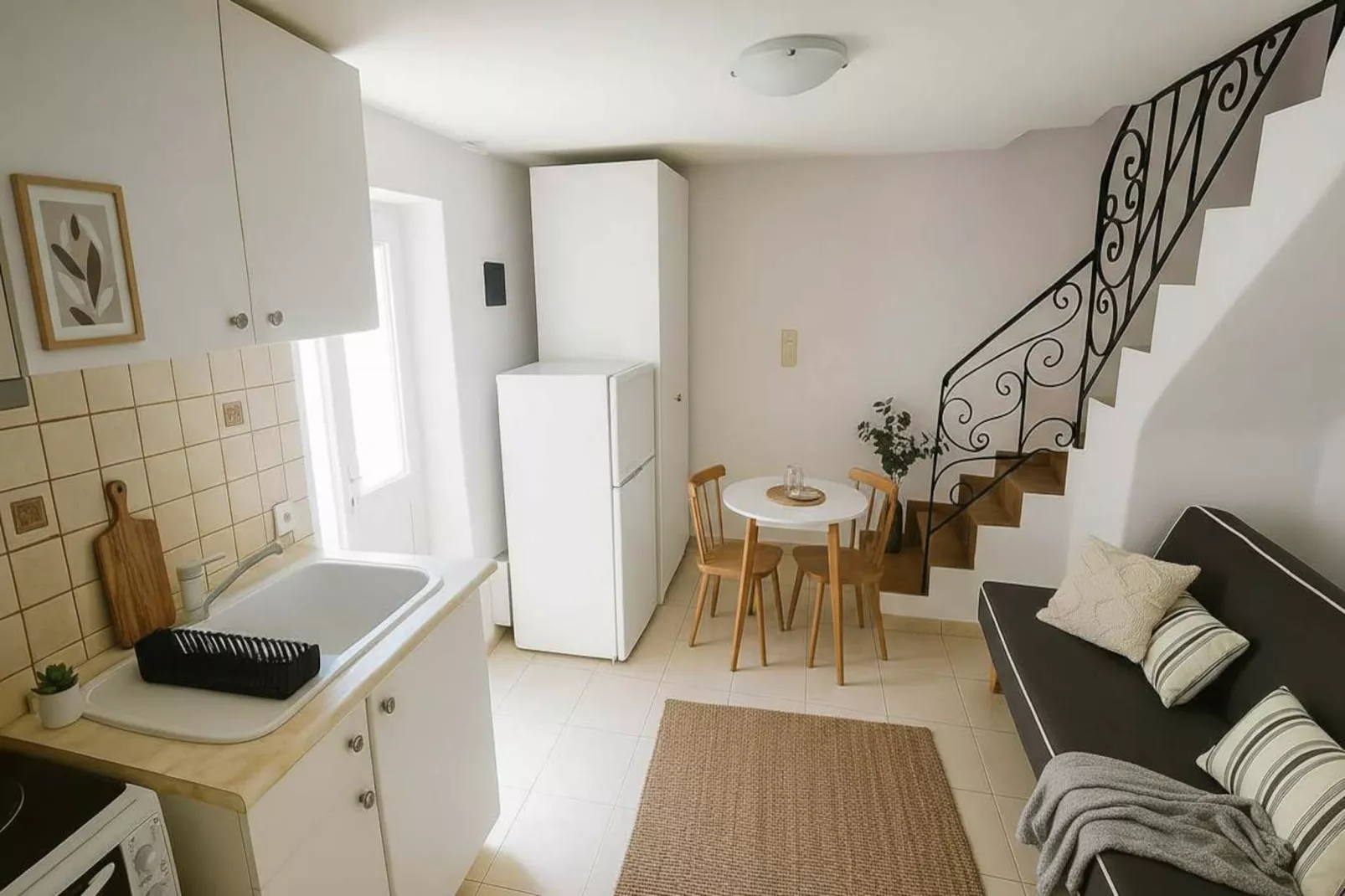 Picturesque Paros White House with Balcony Views